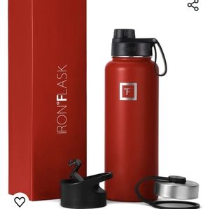 Iron Flask 32 ox 3 Lid Sports Water Bottle